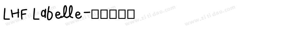 LHF Labelle字体转换